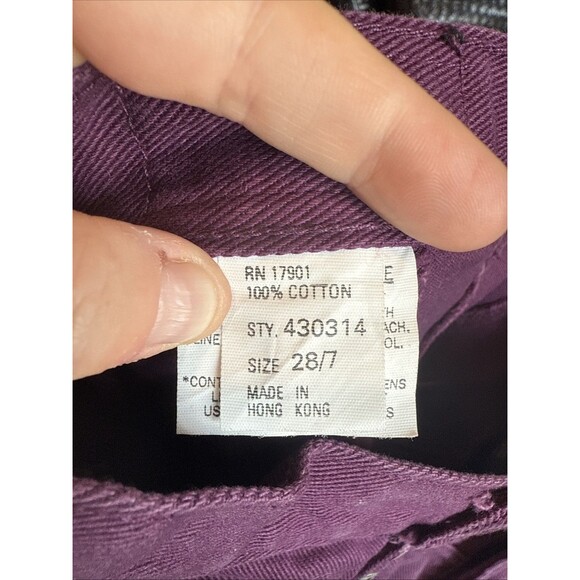 Vintage Rocky Mountain Jeans Purple 28 / 7 High Rise Western - Picture 6 of 7